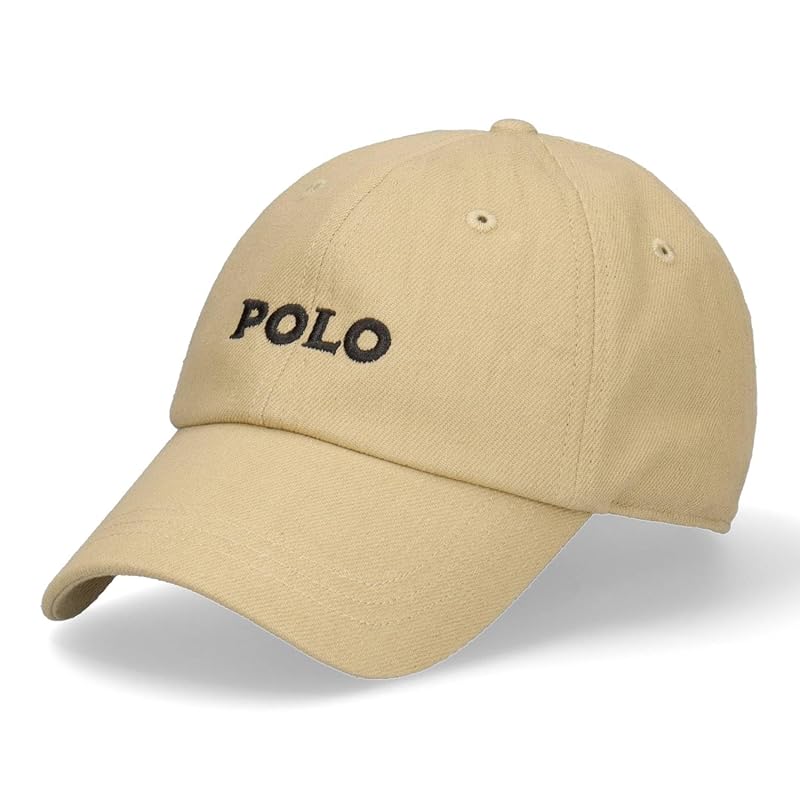 

[Polo BCS] POLO logo denim cap hat size adjustable (beige)