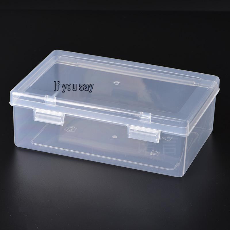 Rectangular Transparent Plastic Storage Box for Hardware, Jewelry, or Components