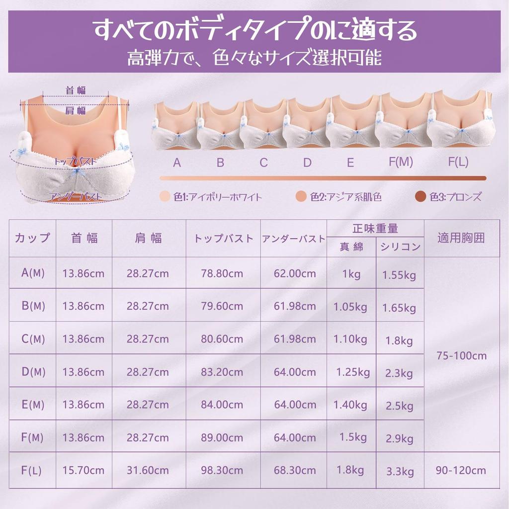 Silicone Artificial Breasts with Cotton Round for Fake Fake D Asian Yellow [Funxzior] Breasts, Filling, Collar, Jiggle, Girls, Breasts, Cosplay, Cup,