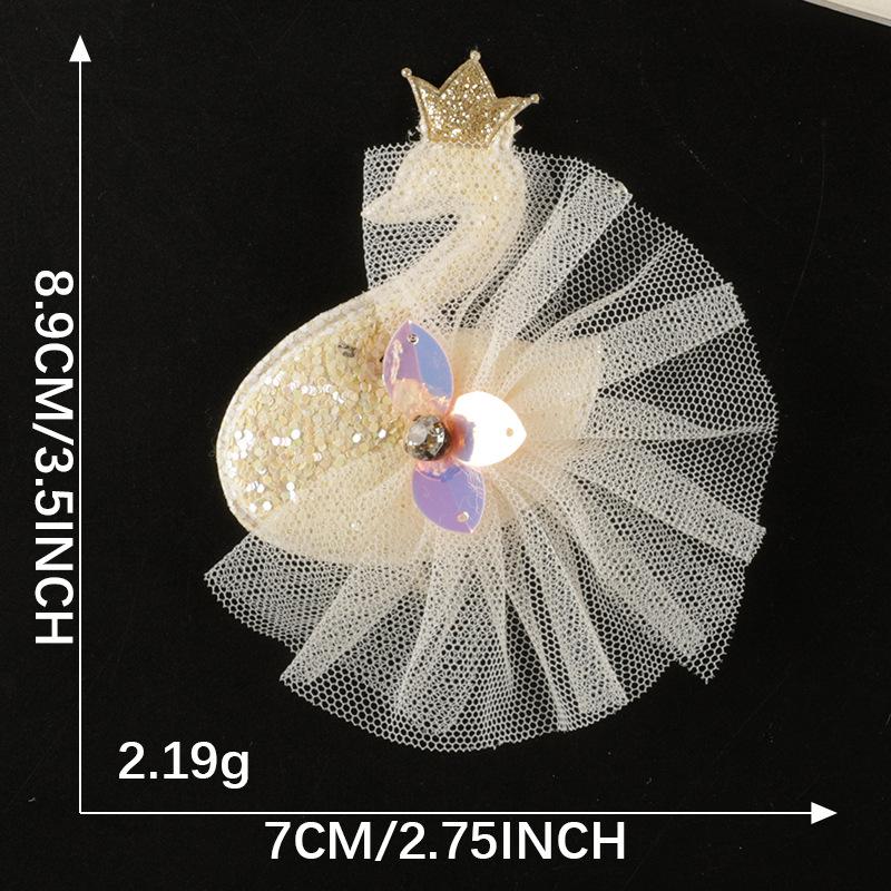 Cute Cartoon Mesh Bow Lace Embroidery Sticker Diy Hand Account Accessories Accessories Brooch Hairpin Hair Accessories Cloth Sticker