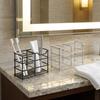 Non-Slip Metal Toothbrush Holder Stable Countertop Storage Rack  Bathroom Accessories