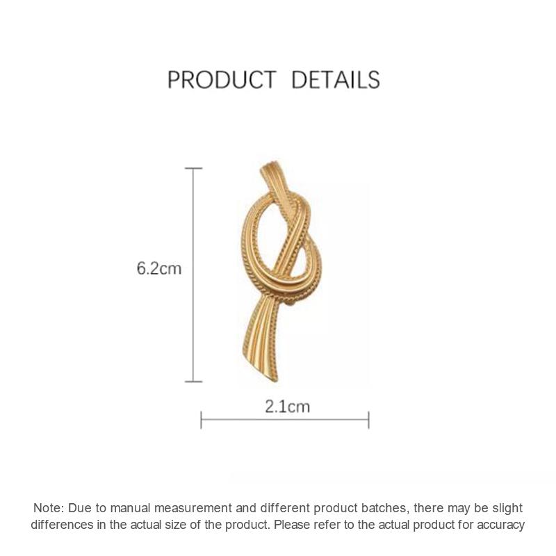 Mode Vintage Goldene Knoten Broschen Für Frauen Mädchen Chinesischer Knoten Revers Pins Bankett Party Kleidung Schmuck Zubehör Geschenk