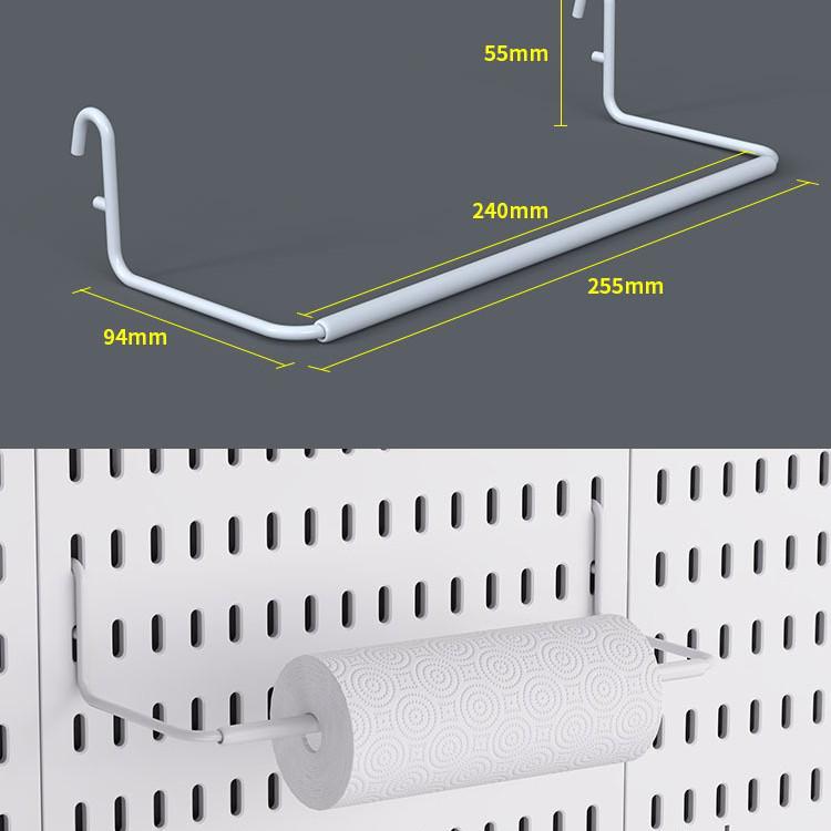 Black Wall-Mounted Pegboard Hooks for DIY Gaming Room Organization