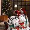 Christmas Movie Watching Blanket Holiday Hot Chocolate Design Gift for Her CozyHomeStyle70x100