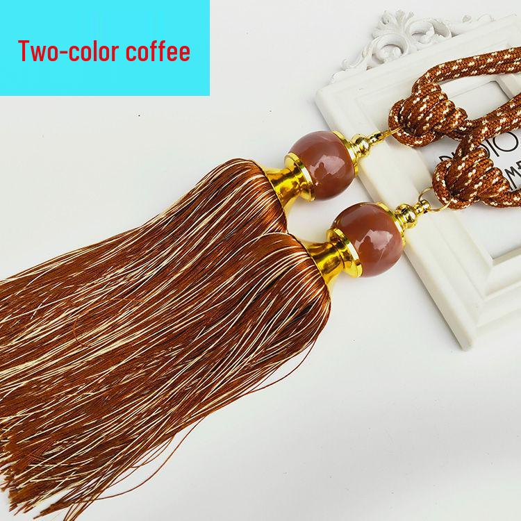 Jade Tassel Fringe Curtain Tie for Living and Bedroom Decor