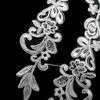 Bone embroidery pair of flowers polyester bone thread pattern exquisite features water-soluble organza DIY lace accessories