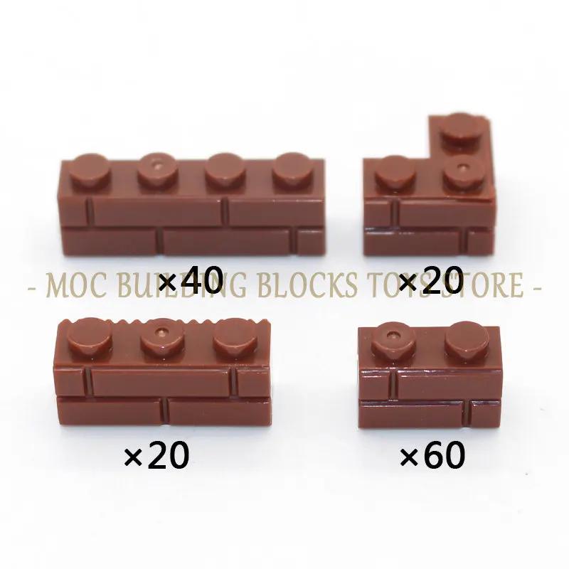 MOC Militärszene Spielzeugzubehör Bausteine Blockbasis Soldaten Armeefiguren Waffe Stacheldraht Sandsäcke Serie