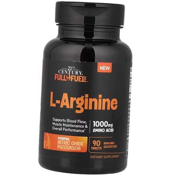 Аргинин в таблетках, Full Fuel 365 L-Arginine 1000, 21st Century  90таб (27440005)