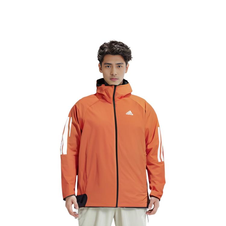 Adidas Puffer Jacket Winter Men's Orange Yellow DZ1405