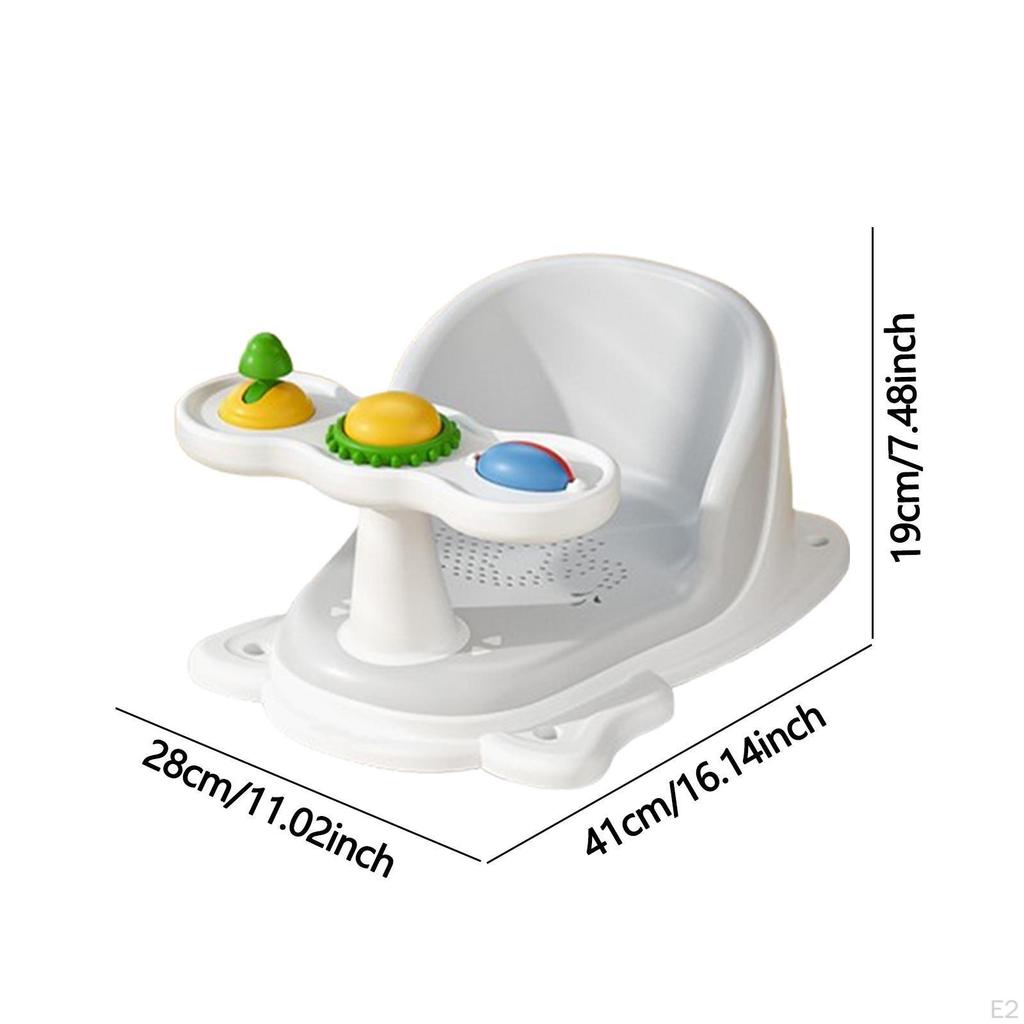 Baby Bath Chair with Suction Cup Stability for Newborns