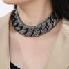Exaggerated Large Cuban Link Men's Women's Choker Street Hip Hop Stainless Steel Necklace Jewelry Rock Party Accessories Gift
