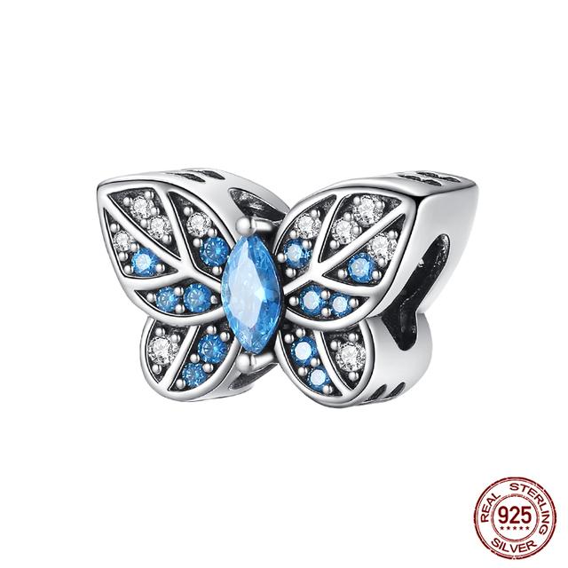Fashion 925 Silver Colorful Butterfly Dragonfly Hummingbird Spring Series Charms Beads Fit Fasion 925 Bracelet Jewelry