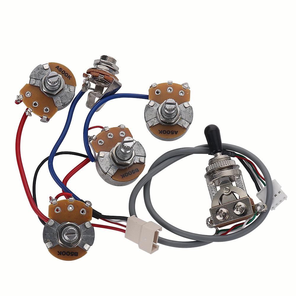 1Set Equipped With Potentiometer Jack And Switch For Epi Lp Sg Electric Guitar Pickup Wiring Harness Kits