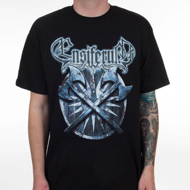 NEW Ensiferum Band Battle Axe Short Sleeve Cotton Black T Shirt S-5XL CM631 M