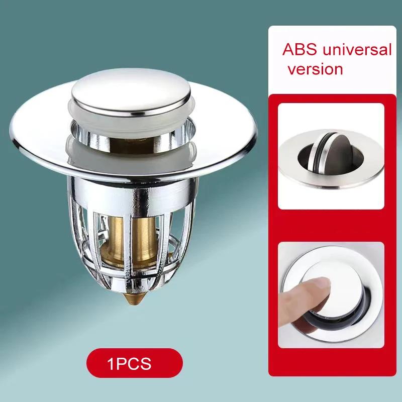 Universal Pop-up Core Drainage Filter Badezimmer Waschbecken Stecker Waschbecken Stopper Küche Deodorant Boden Ablauf Stecker Push-typ Abfluss