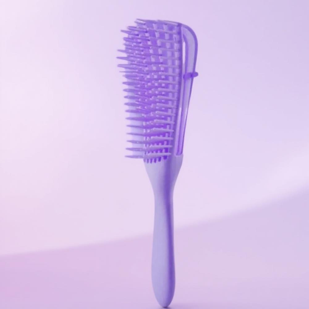 

Multi Functional Hair Brush Scalp Massage Comb Curling Brush Salon Styling Tool for Frizz Control Smooth Hair фиолетовый