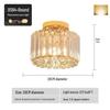 Luxury Crystal Ceiling Light for Nordic Room, Hallway, Entrance, Balcony, or Dining Room - Round/Square Luminaire.
