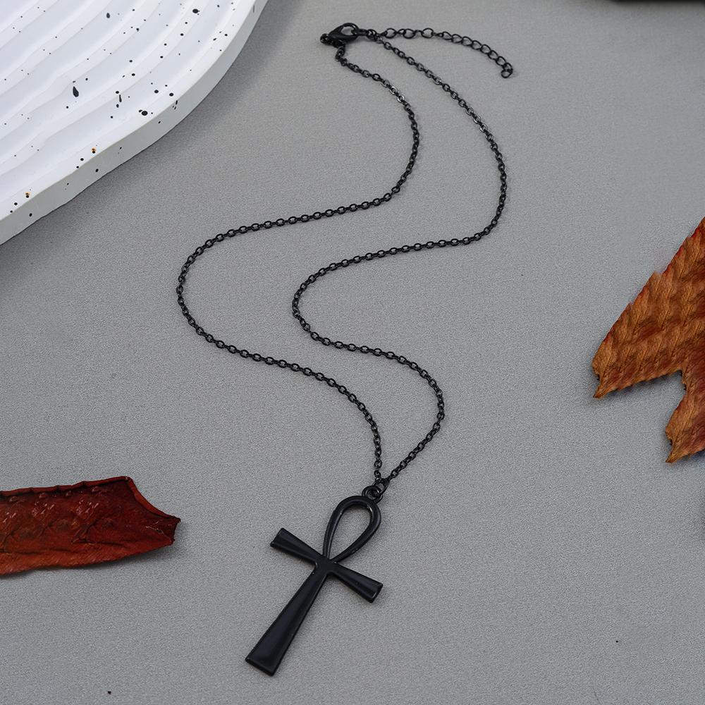 Retro Kreuzanhänger Halsketten für Damen Herren Gothic Steampunk Totenkopf Halskette Kette Hip Hop Schmuck Geschenke