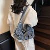 Women's Designer Denim Bag - Retro Multi-Pocket Crossbody Shoulder Bag with Unique Style, Fashiable Denim Handbag for Women
