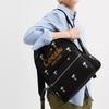Coach X Peanuts Snoopy Collaboration Cargo 33 Brand Logo Pattern Print Canvas And Satin Large Backpack Women Backpack Black Mixed-Colors CBF69-LHBLC