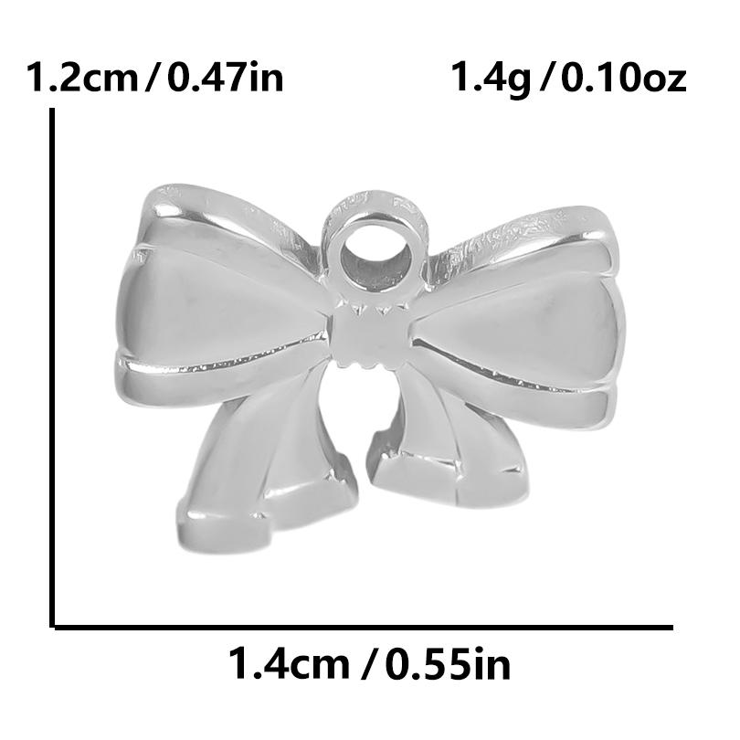 6pcs Breloque Acier Inoxydable Stainless Steel Music Note Flower Charms For Jewelry Making Supplies Heart Pendant Diy Materials