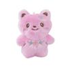 Plush Bear Keychain With Flower Design For Kids And Adults
