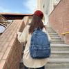 Streetový styl Džínový batoh Japonský styl Jednobarevná crossbody taška Jednoduchá vintage kabelka Streetwear