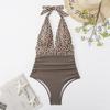 Skinny Swimsuit Women's One-piece Sexy Gradual Change Neck Backless Swimsuit Women