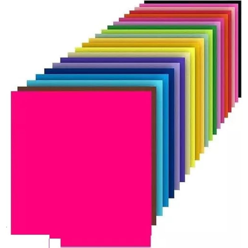 Eclet Neon Origami Paper 15 Cm X 15 Cm Pack Of 100 Sheets (10 Sheet X 10 Color) Fluorescent Color Both Side Coloured For