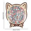 Puzzle 3D en Bois Chat Forme Irrégulière - Jouet Mignon à Empiler Amusant Cadeau