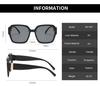 4pcs Sets New Style Square Personalized Sun Glasses Women Outdoor Fashion Sunglasses Retro Mesh Leg Gradient Glasses UV400