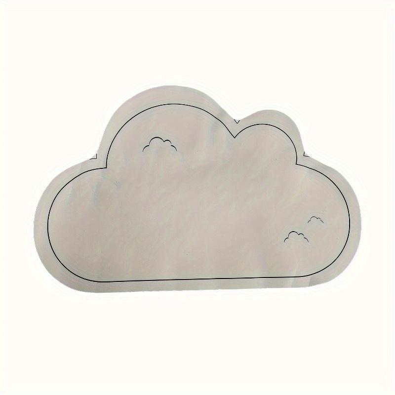 1pc Solid Color Cloud Diatom Mud Floor Mat, Bathroom Absorbent Quick-drying Foot Mat, Bedroom Entrance Anti-slip Door Mat