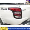 Tail Light Covers Trim for Mitsubishi Triton L200 2015-2018 Ram 1200 ABS Matte Black Rear Lamp Hood Car Exterior Accessorie