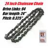 Chainsaw Chain For 20/22/24 Inch Bar 76/86/94 Drive Link Replacement Chainsaw Blades