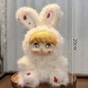 Cartoon Fur Rabbit Doll Figure Keychain Plush Cute Vinyl Doll Figurine Trendy Blind Box Toy Schoolbag Hanger Pendant Decoration