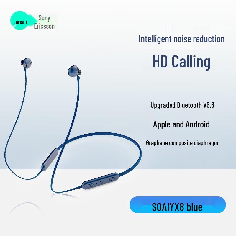 SOAI X8 Neckband Wireless Bluetooth Sports Earphones