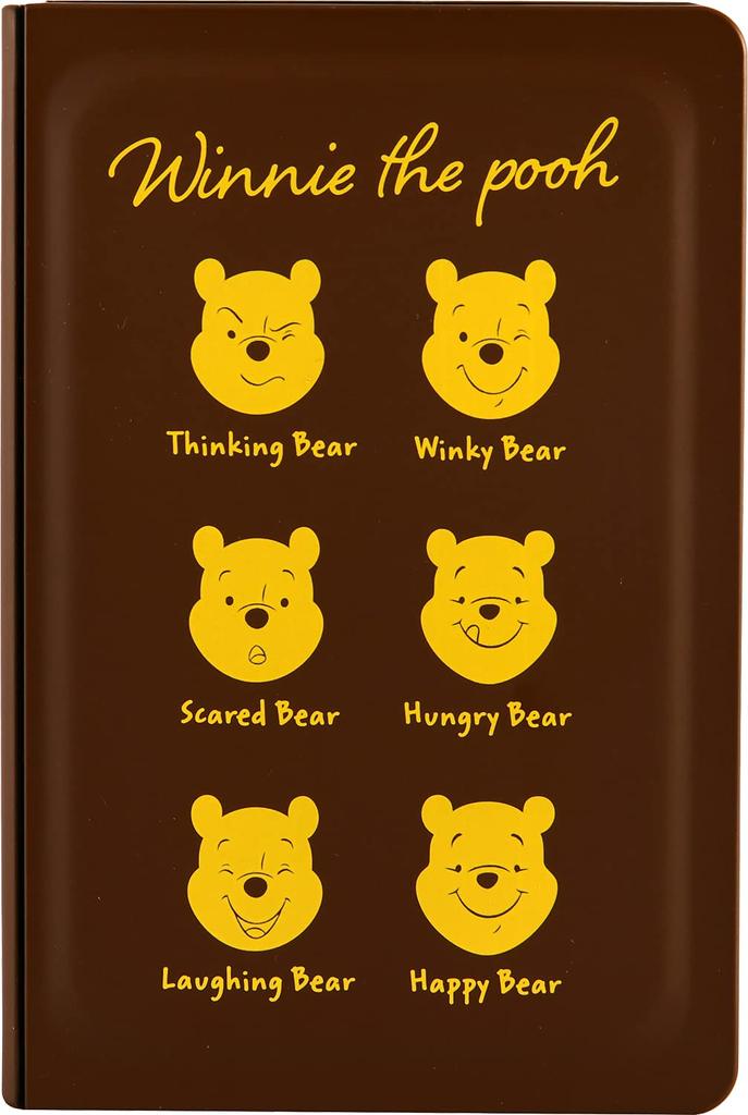 YAXEL Disney Bento Made In Microwave and Dishwasher Winnie the Pooh Book Brown Box, Japan, Safe, 500ml, Bento,