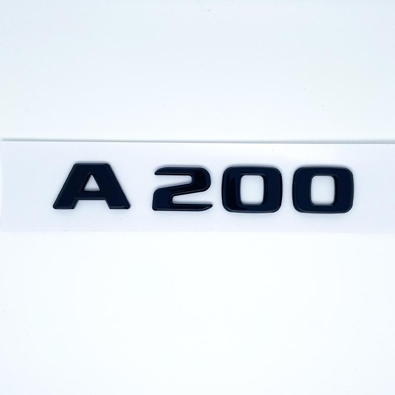 3D Buchstaben A180 A200 A220 A250 A260 A180d A220d 4Matic ABS Emblem für Mercedes Benz A Auto Kofferraum Heck Logo Aufkleber