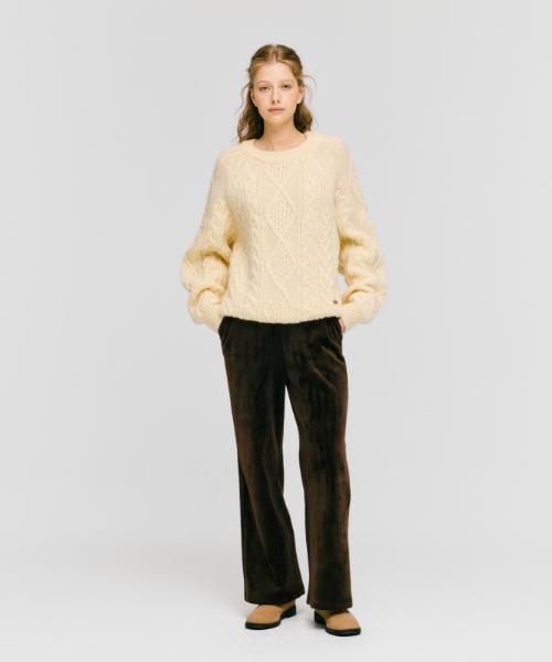 DEPOUND Fisherman Cable Pullover [Butter]