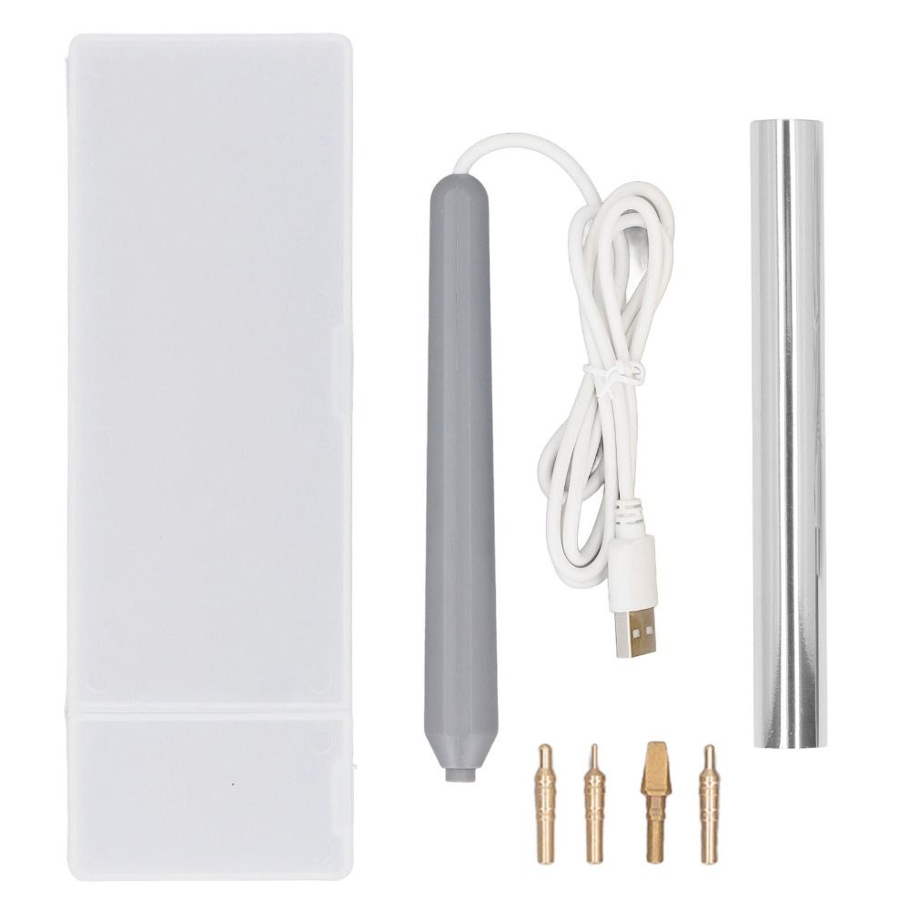 4 Size Metal Tips Foil Quill Pen Starter Kit USB Powered Interchangeable Nibs Hot Foil Quill Pen Heat Activated Foil