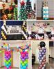 YALLOVE Balloon Column Stand 4 Height Adjustable Balloon Tower Pillar Reusable Metal Telescopic Birthday Graduation Party Decorations Kit, Sets, 2.13m