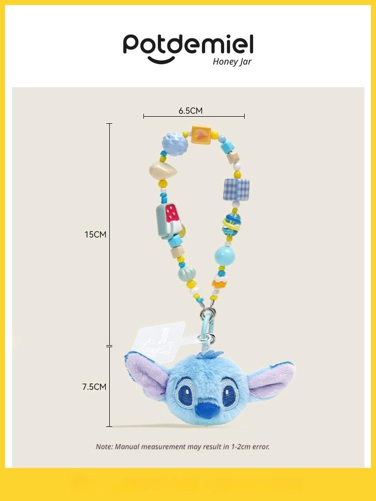 New Potdemiel Honey Jar Cute Judy Nick Strawberry Bear Mobile Phone Decorative Chain Jewelry Bag Pendant Rope Wrist Gift