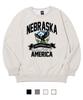 CREAM SODA LAB Crsdel Nebraska Sweatshirt Oatmeal (Fleece-Lined Or Non-Fleece-Lined)