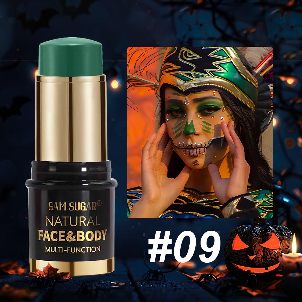 SAM SUGAR UV Glow Face and Body Paint Stick Neon Blacklight Painting Makeup Crayon for Halloween Festival Rave Party Stage Cosmetics