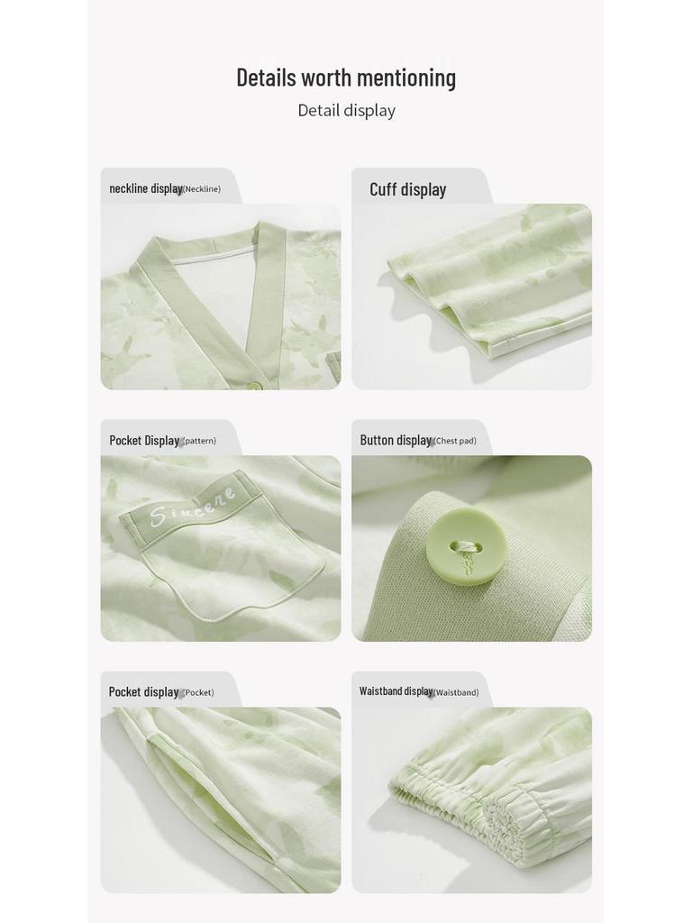 2025 New Pure Cotton Women's Pajama Set: Long Sleeve Cartoon Design for Spring & Autumn