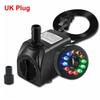 D5 Submersible Water Pump With 12 Led 15w Underwater Lights Noise Reduction Fountain Swimming Pool Pond Tank Electric Water Pump