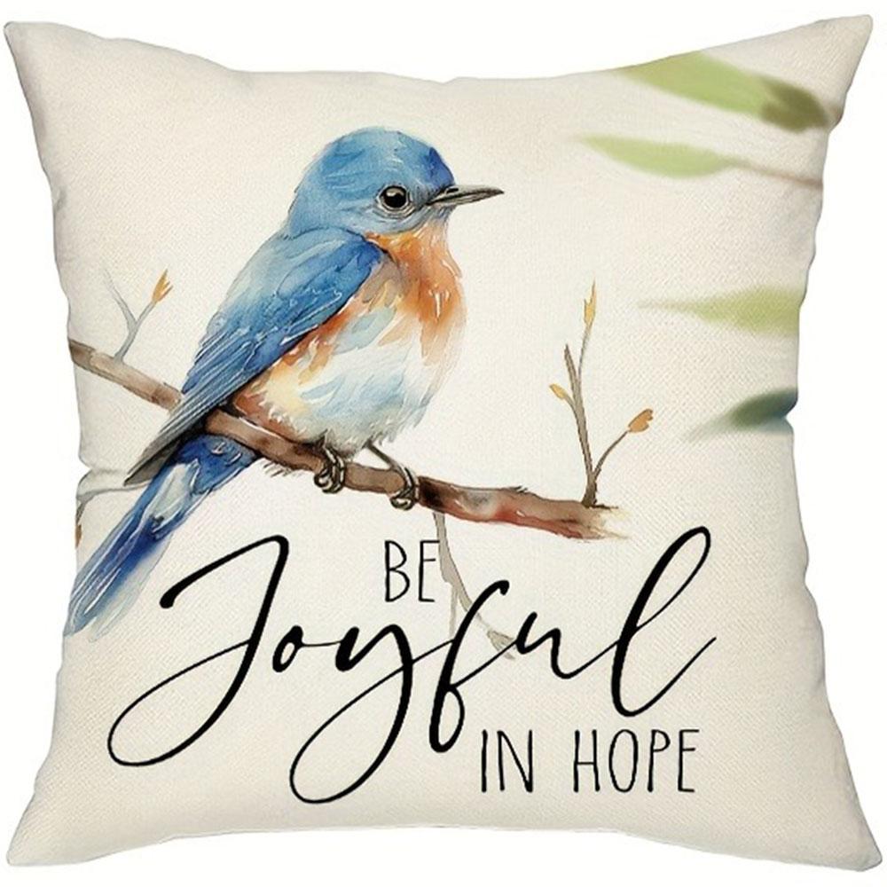 Elsternmuster Heimdeko Kissenbezug Schlafzimmer Wohnzimmer Sofa Dekoration Polyester Kissenbezug mit Reißverschluss