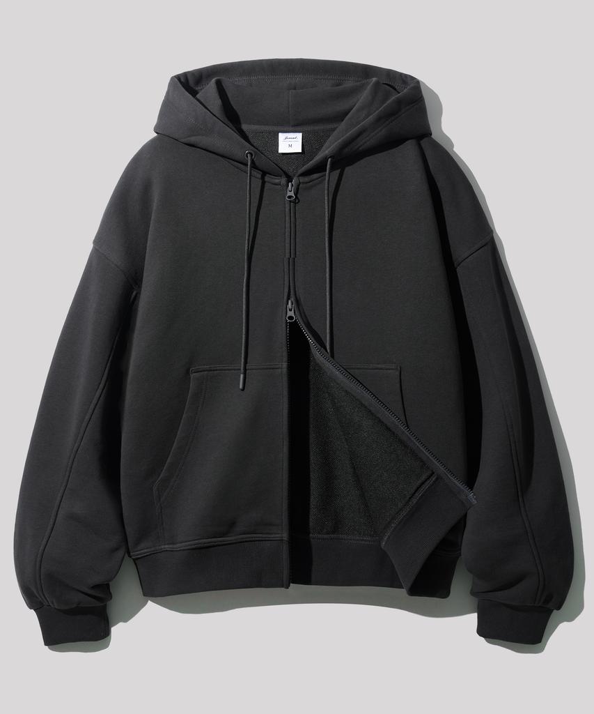 Jemut Heaven Two-Way Terry Zip-Up Hoodie 8 Types Charcoal Kjhd2523
