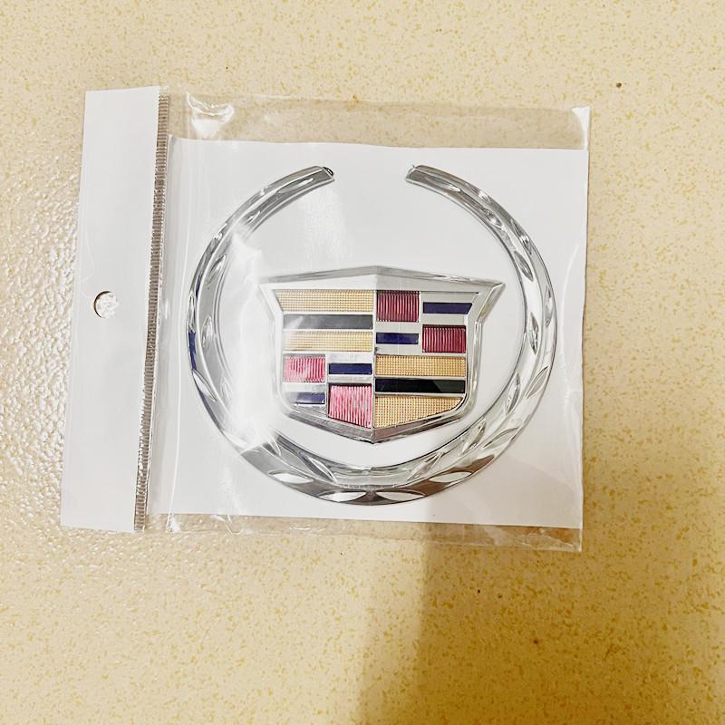 1PCS for Cadillac Logo SRX ATS XTS 2021 2020 2019 2018 2017 Car Front Center Grille Emblem Rear Trunk Badge Sticker Accessories