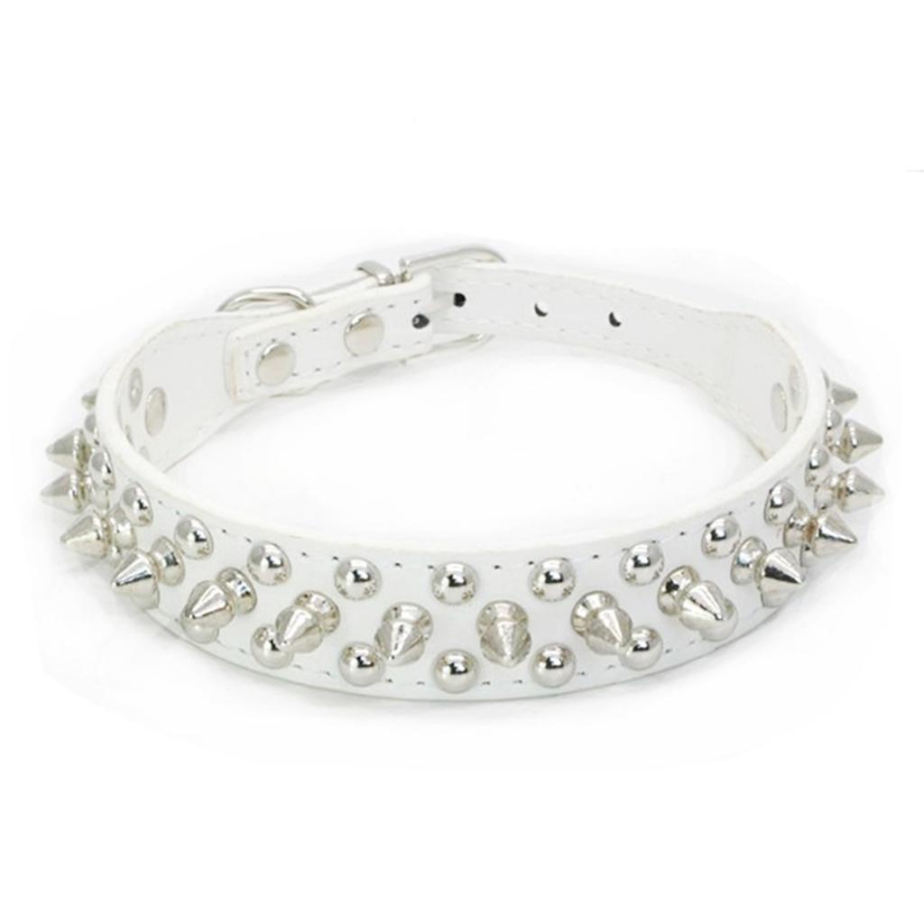 Studded Spiked Dog Collar Durable Anti Bite Rivet Pet Collar